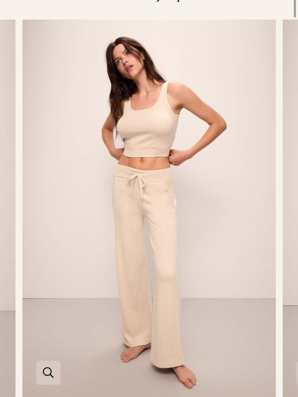Eberjey Recycled Sweater Pant in Oat size S